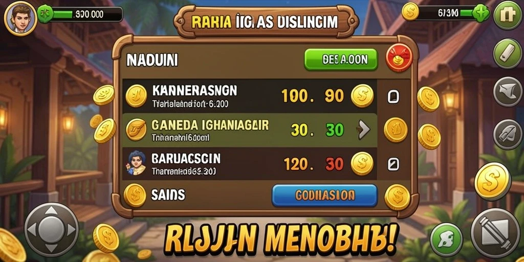 Screenshot menampilkan antarmuka permainan yang menarik.