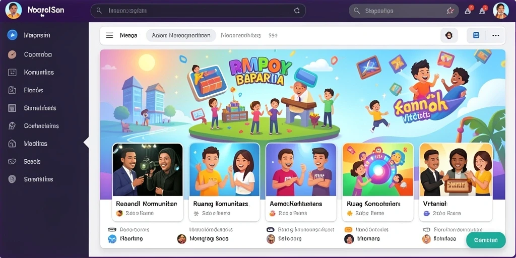 Tampilan antarmuka yang menarik dan user-friendly.