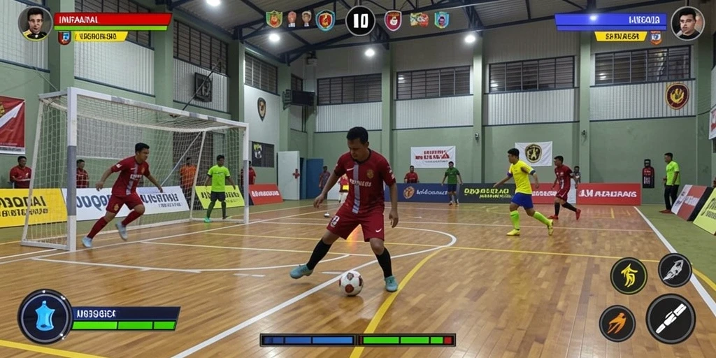 Tangkapan layar menampilkan karakter utama dalam misi petualangan.