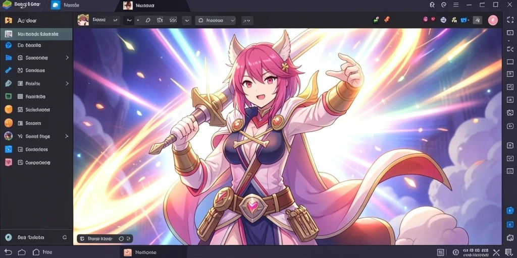 Screenshot menunjukkan tampilan menu utama yang menarik.