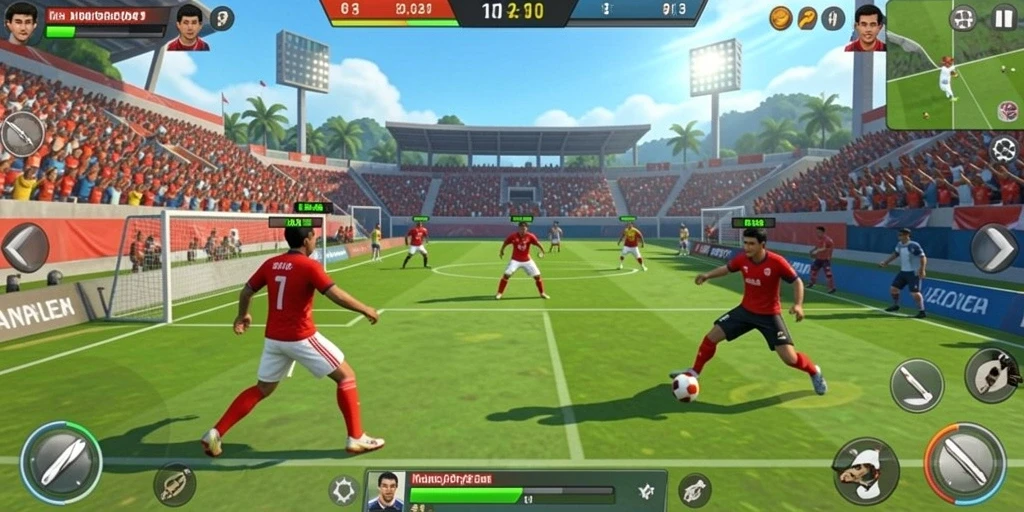 Screenshot menunjukkan antarmuka utama yang menarik.